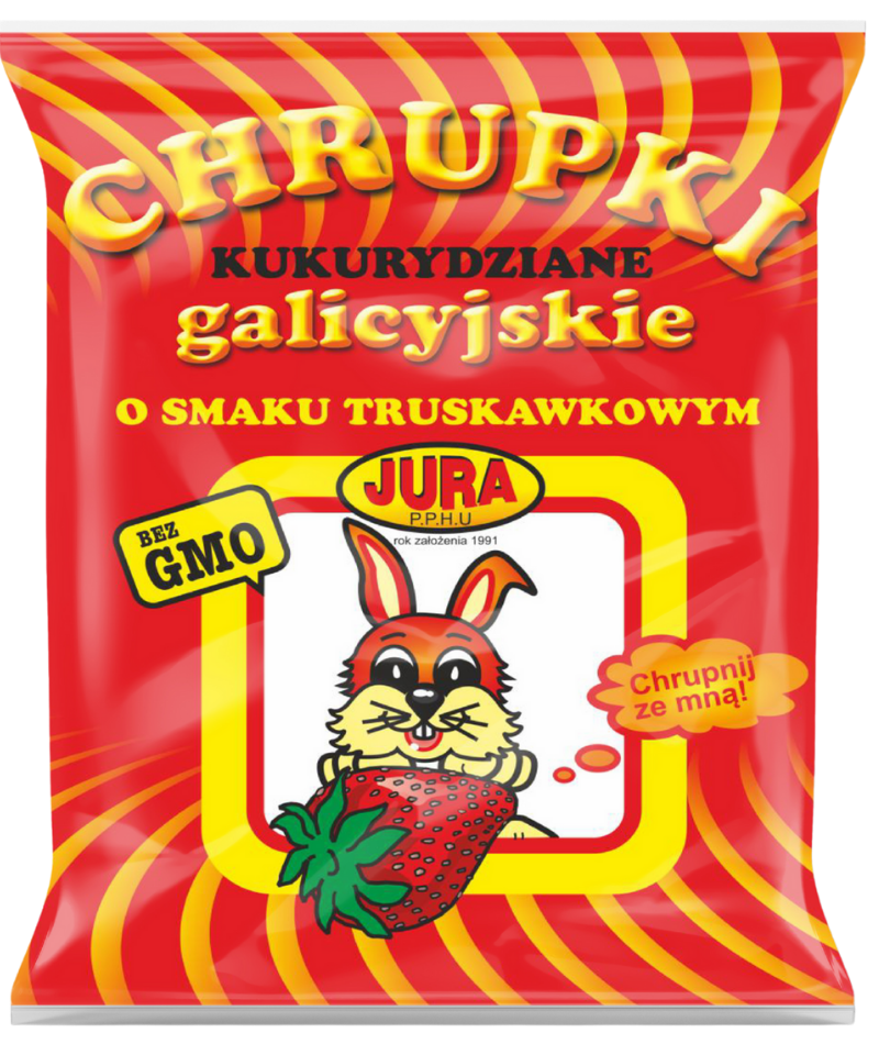 Chrupki kukurydziane „Galicyjskie” o smaku truskawkowym 100g