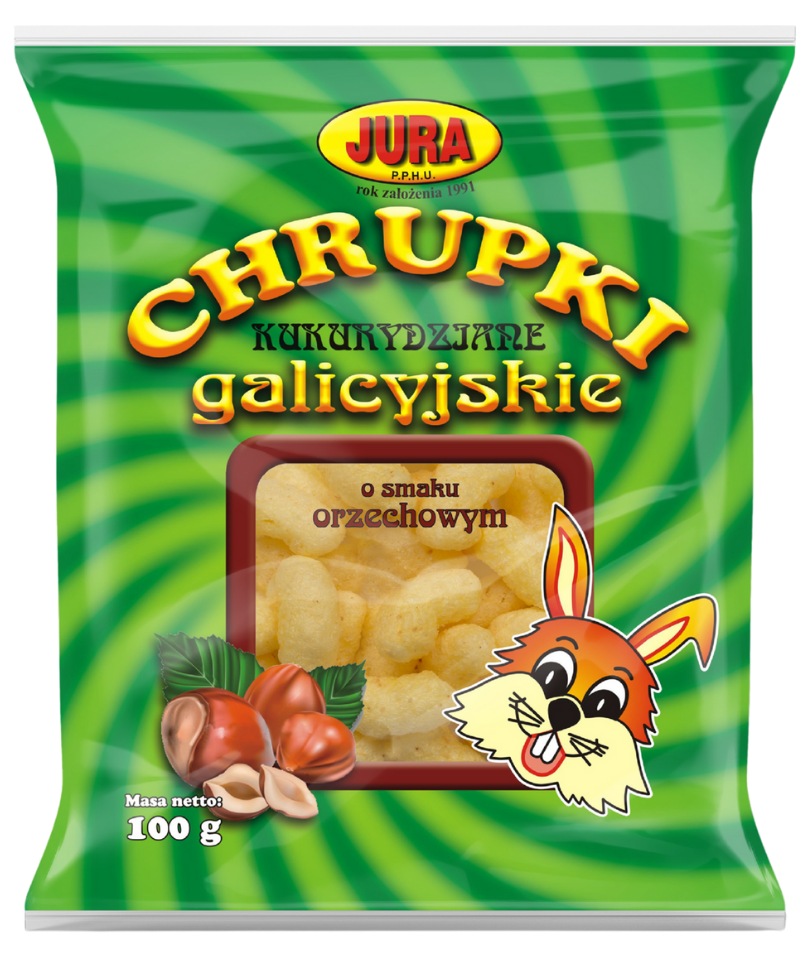 Chrupki kukurydziane „Galicyjskie” o smaku orzechowym 100g